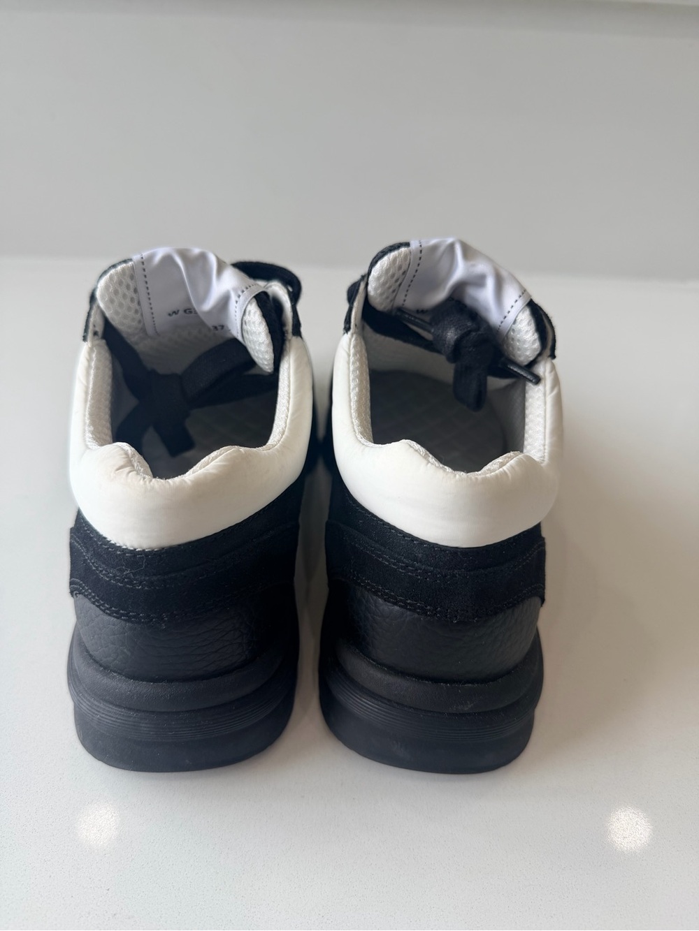 Chanel Black & White CC Logo Sneakers (Size 37.5) w/ Box & Receipt - Picture 4 of 7